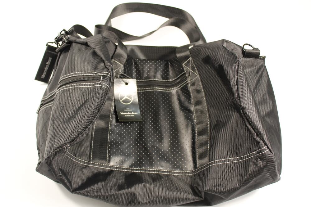 Mercedes-Benz Duffle Bag Black NWT Dealership Gift Weekender Travel Tote